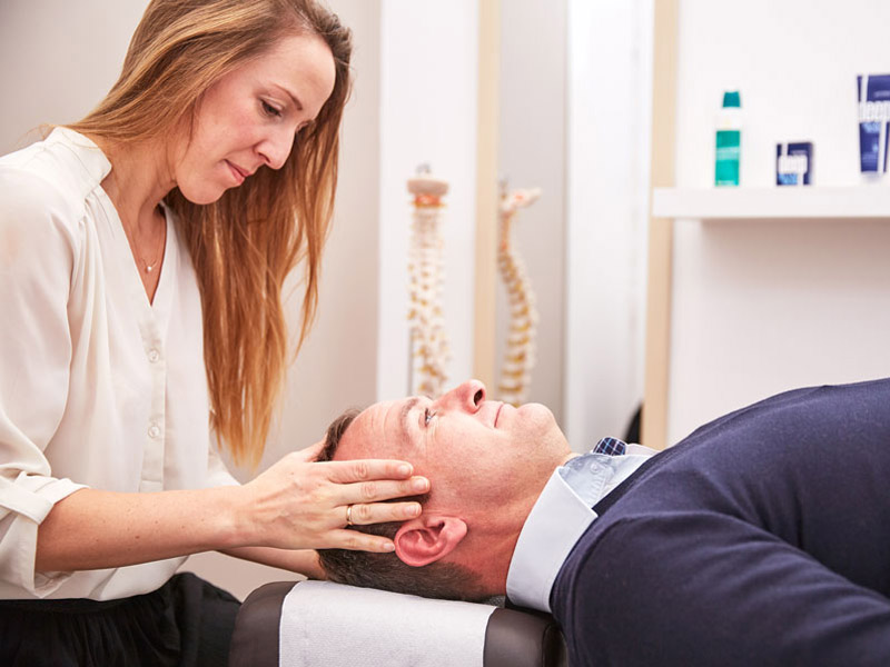 Baby chiropractic adjustment