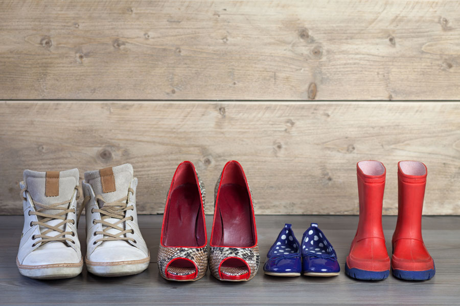 shoes-in-a-row